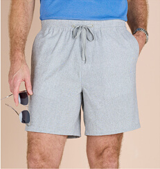 Pegasus Linen Look Pull On Cotton Short - MS242